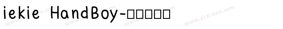 iekie HandBoy字体转换
